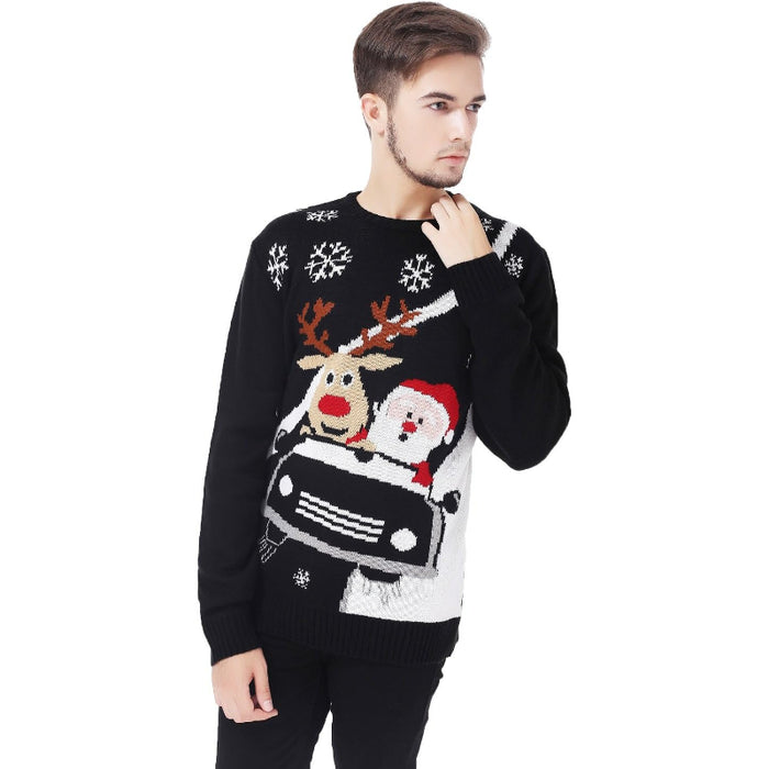 Christmas Snowflakes Printed Sweater