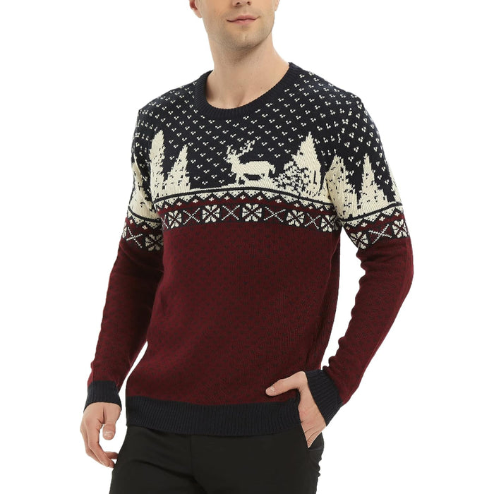 Christmas Snowflakes Printed Sweater