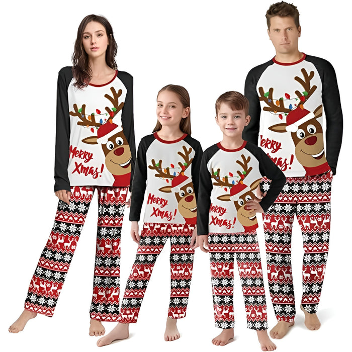 Family Matching Christmas Print Sleepwear