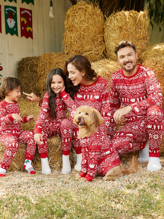 Festive Fair Isle Family Matching Pajama Set