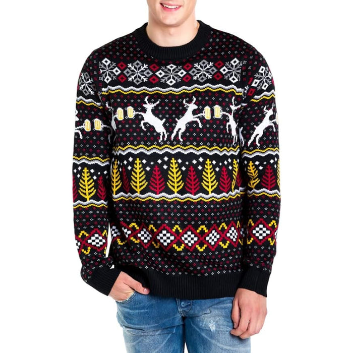 Holiday Printed Funny Pullover Christmas Sweater