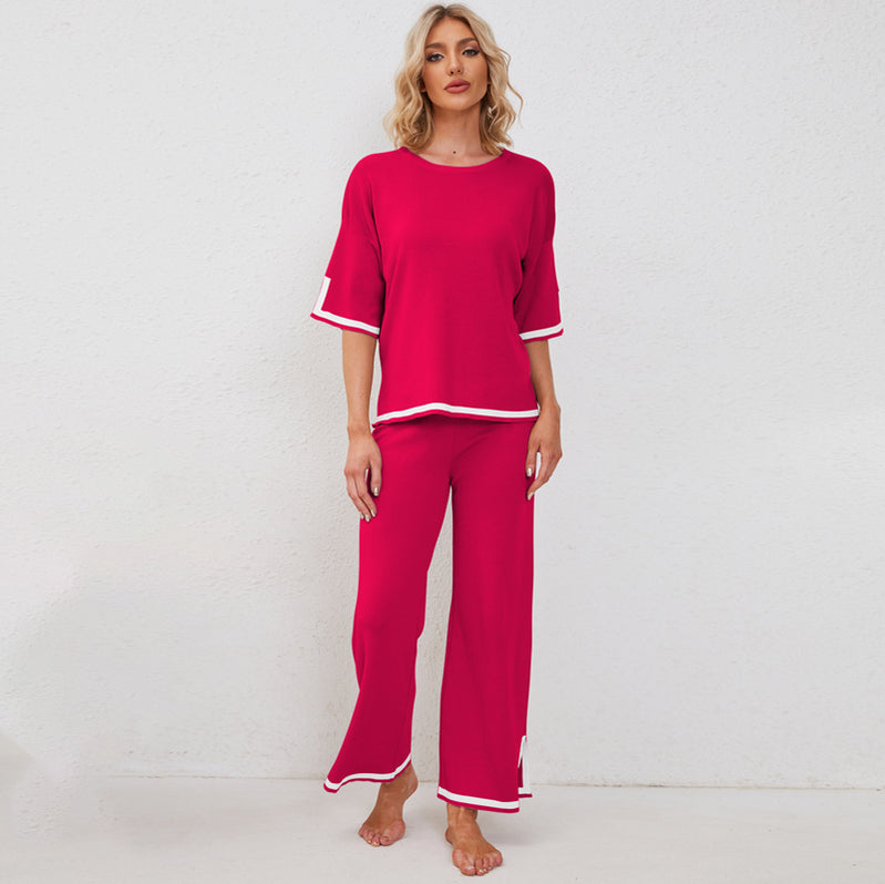 Classy Elastic Knit Lounge Set — My Comfy Pajama