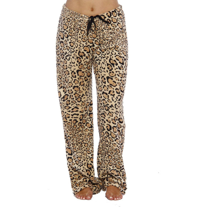 Versatile Patterned Drawstring Pajama Pants