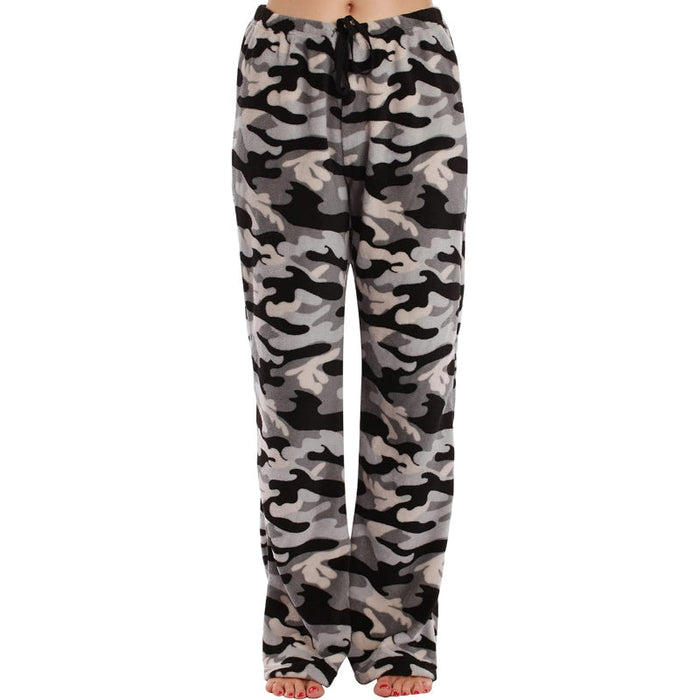 Versatile Patterned Drawstring Pajama Pants