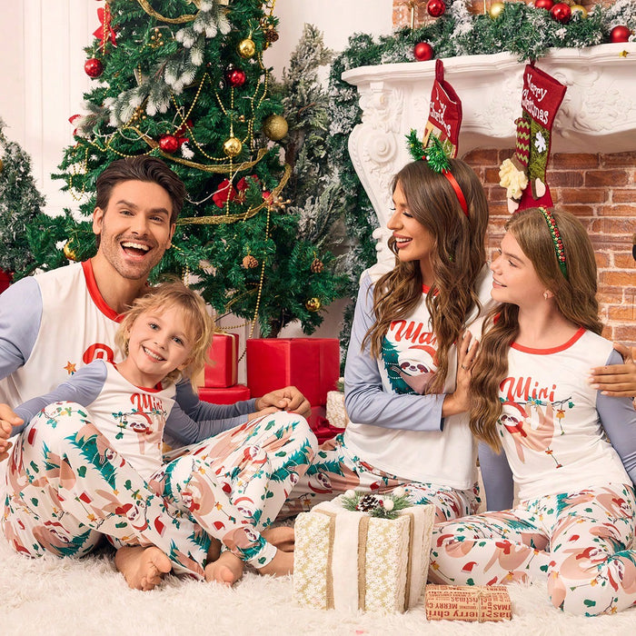 Merry Christmas Knit Family Matching Pajama Set