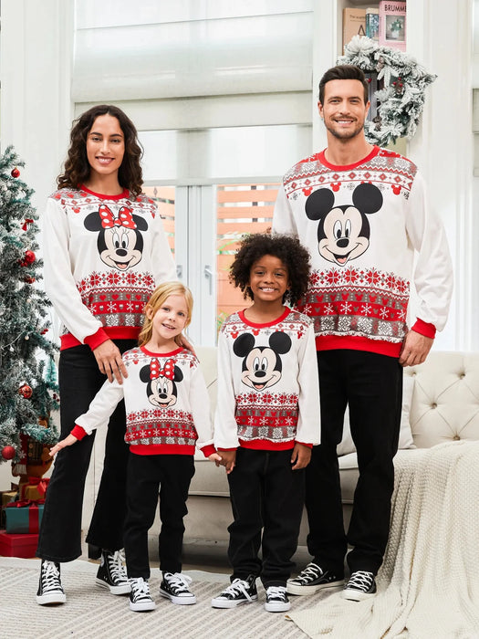 Mickey And Friends Christmas Matching Sweater Set