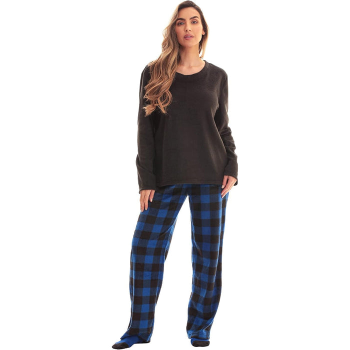 Plaid Pajama Set With Coordinating Socks