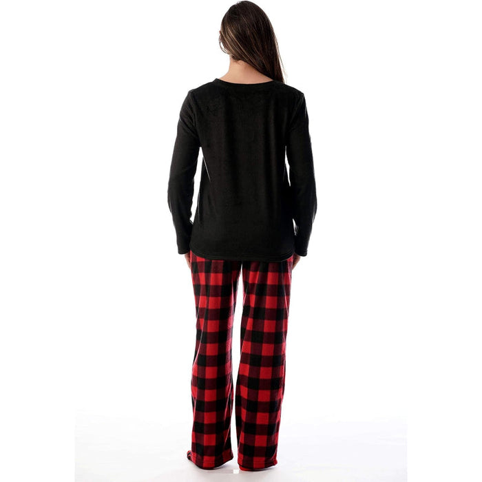 Plaid Pajama Set With Coordinating Socks