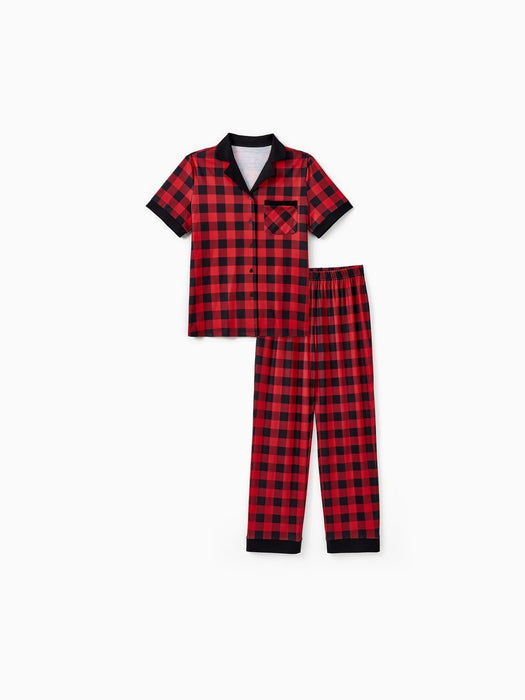 Plaid Family Matching Pajama Set