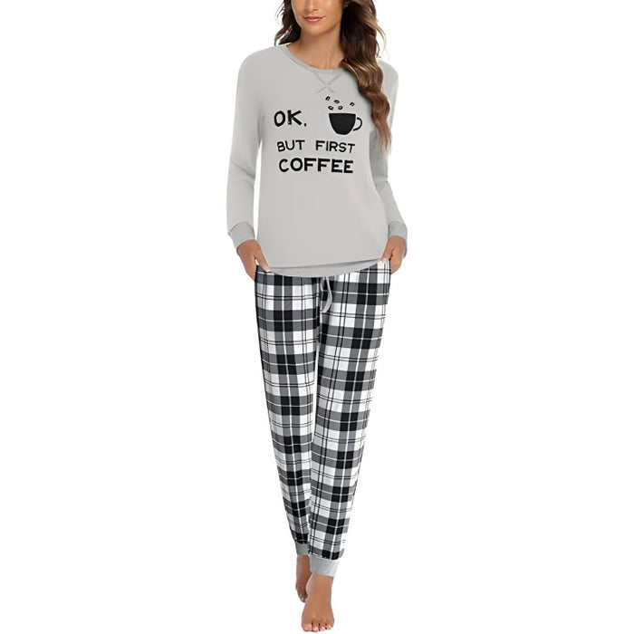 Plaid Print Pajama Set