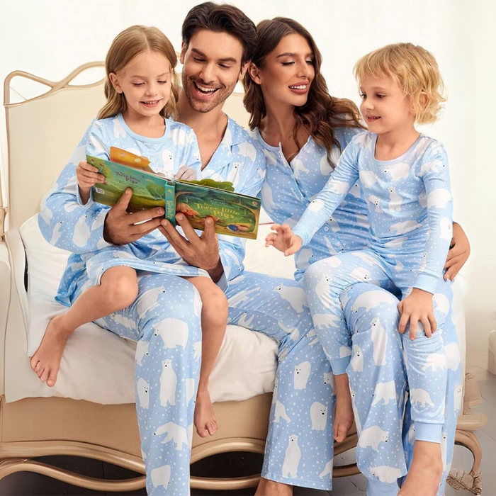 Polar Bear Print Family Matching Pajamas Set