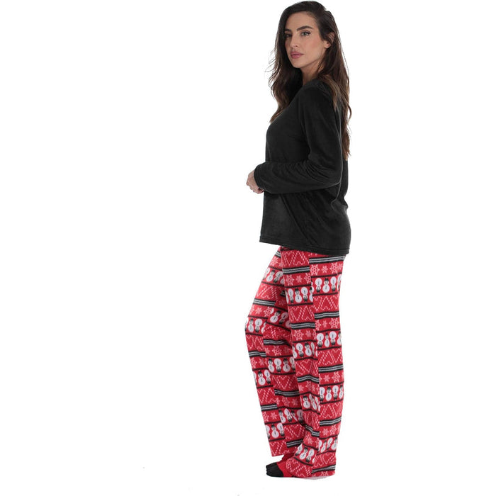 Printed Pajama Set With Coordinated Socks