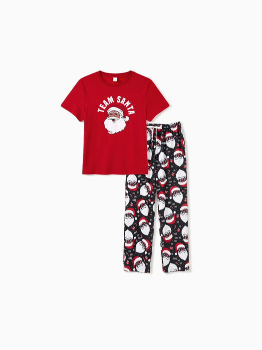 Santa Claus Graphic Family Matching Pajama Set