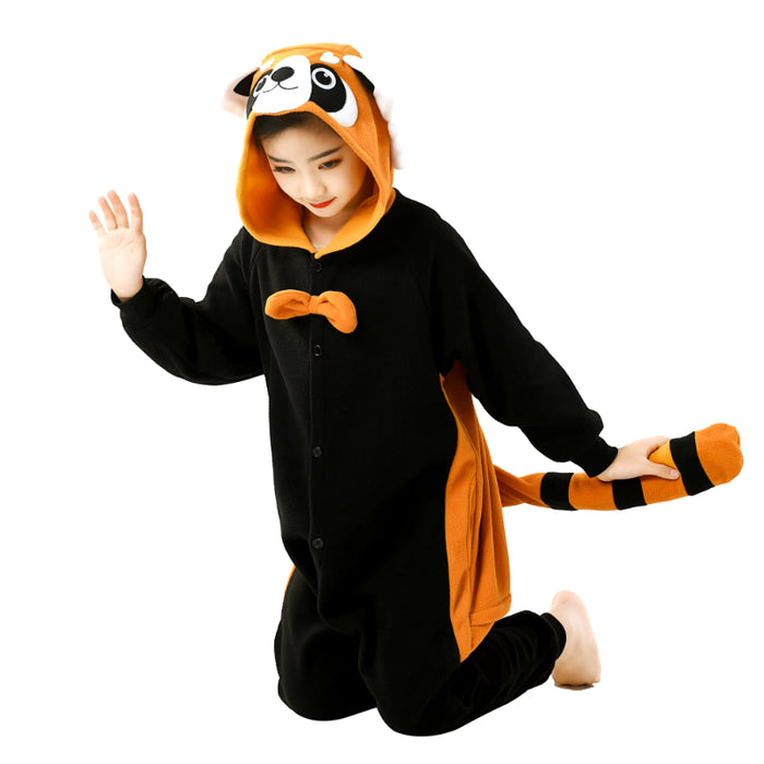 Panda Printed Hooded Family Onesie Sleepwear