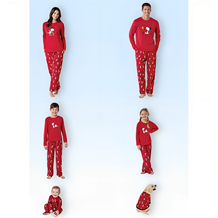 Snoopy family pajamas hot sale