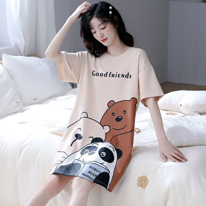 Summer Short Sleeve Couple Pajama Set