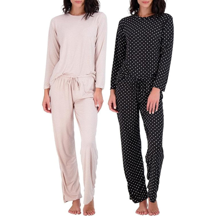 2 Pack Pajama And Long Sleeve TShirt Set