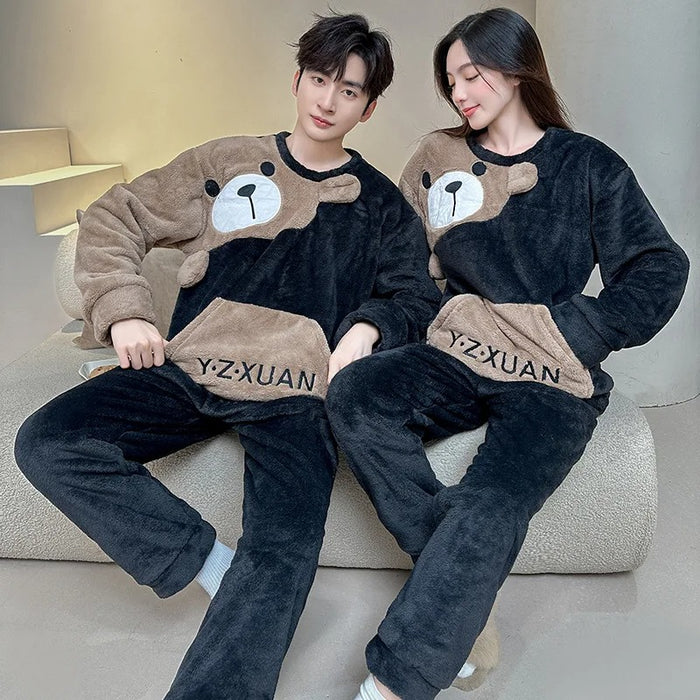 Couple Pajama Matching Set For Winters