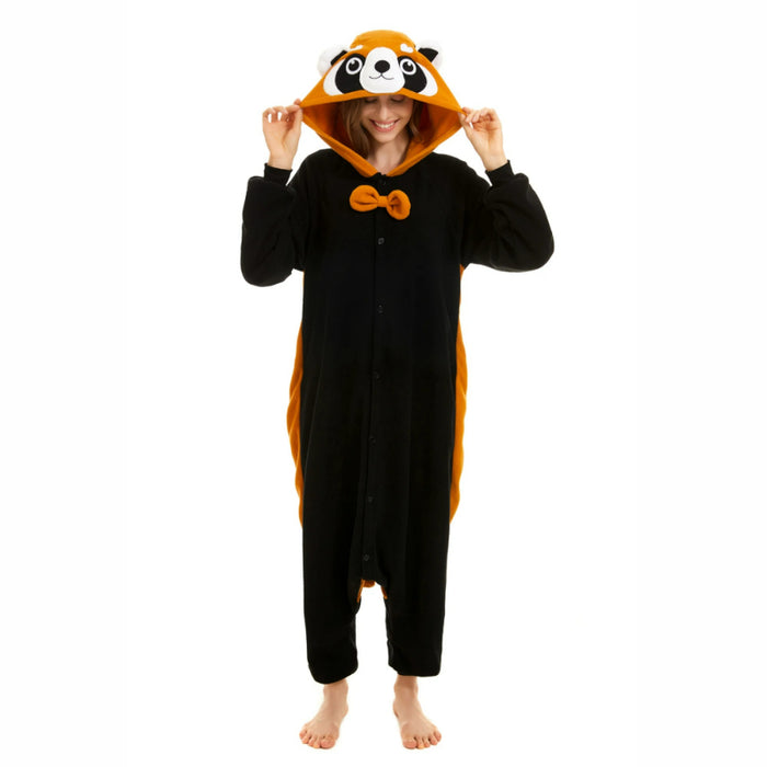 Panda Printed Hooded Family Onesie Sleepwear