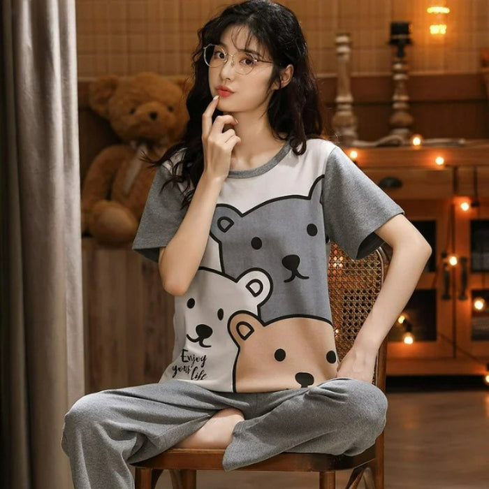 Cartoon Printed Sleepwear Pajama