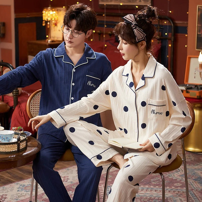 Autumn Print Comfy Couple Pajama Set