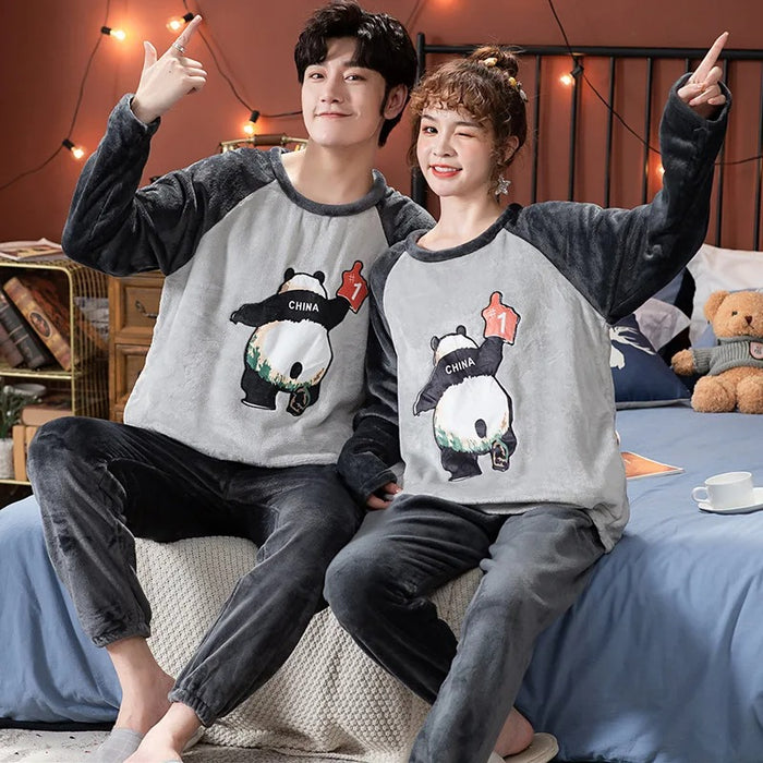 Couple Pajama Matching Set For Winters