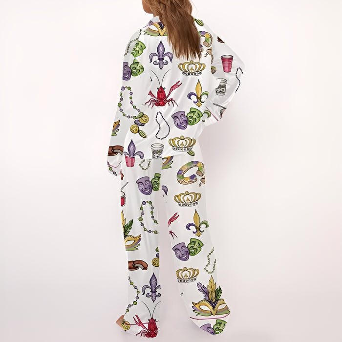 Festive Mardi Gras Sleepwear Set