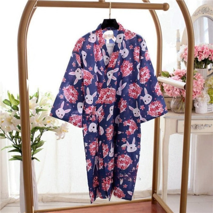 Women Japanese Homewear Long Robes Women