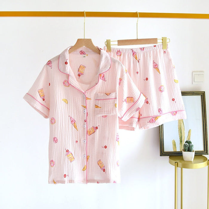 Stylish Short-Sleeved Sleepwear