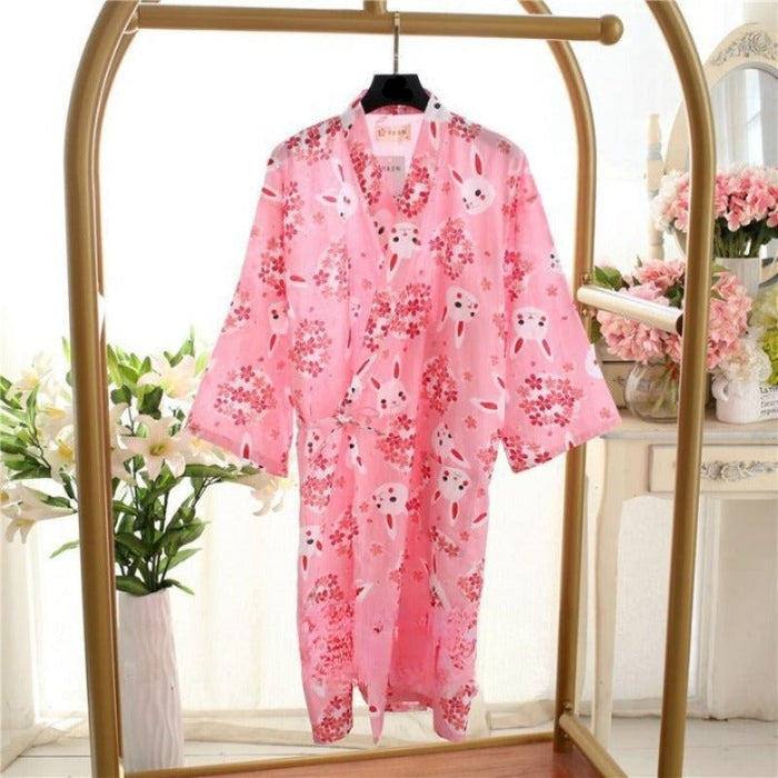 Women Japanese Homewear Long Robes Women