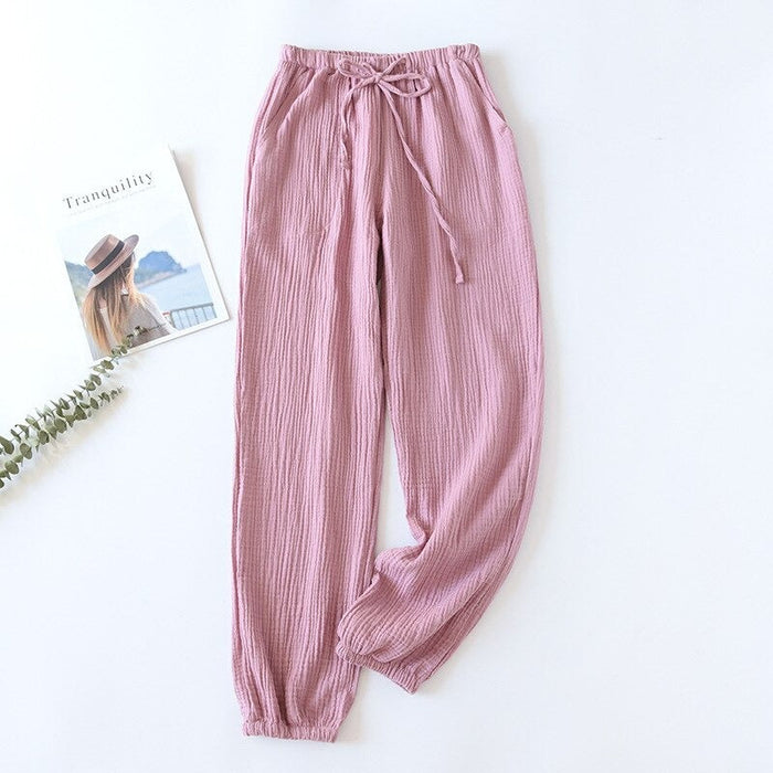 Japanese-Style Casual Tie Pants