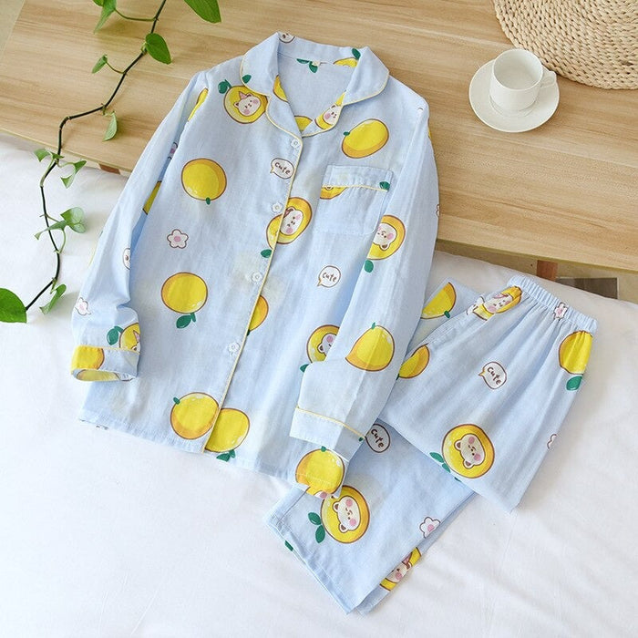 Two-Piece Printed Pajamas