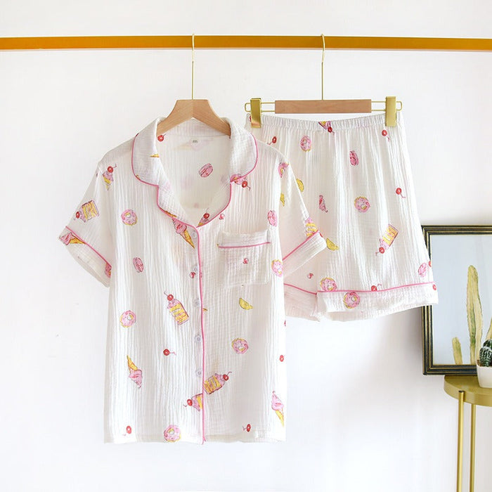 Stylish Short-Sleeved Sleepwear