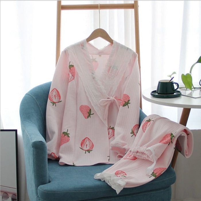 Japanese Household Pajamas Set For Women's