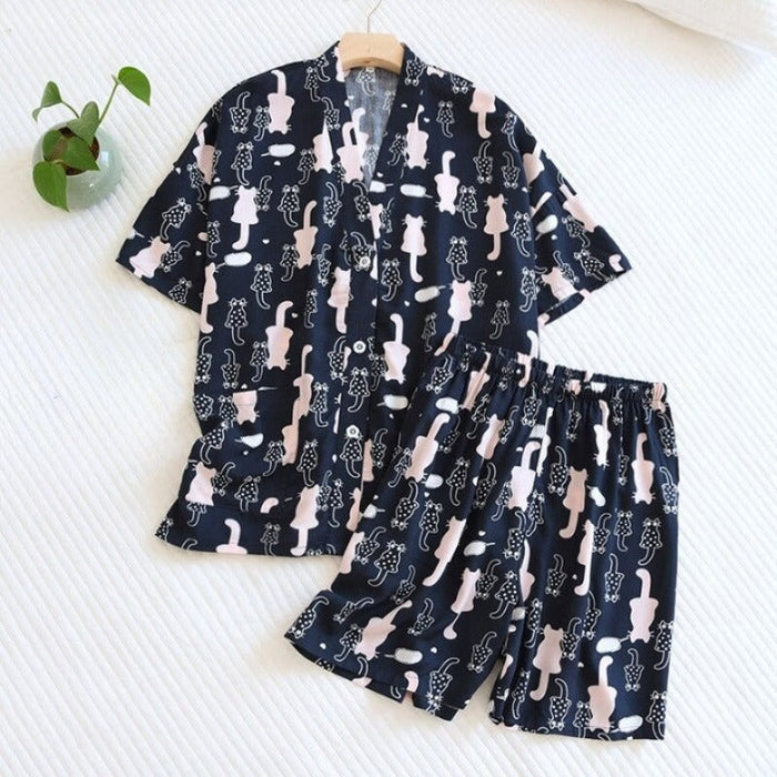 Viscose Pajamas Short Sleeve For Women