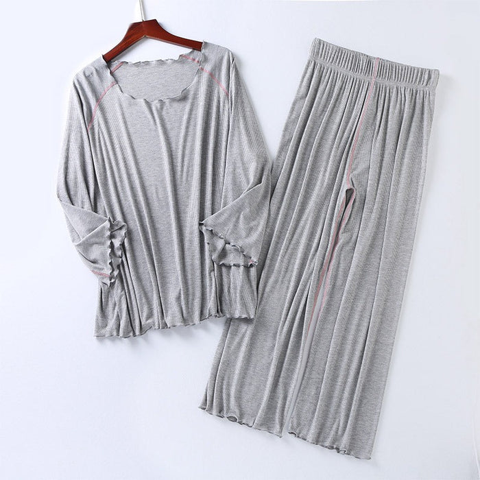 Women Seven Sleeves Nine Wide Pants