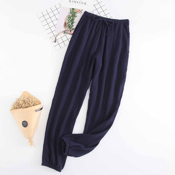 Japanese-Style Casual Tie Pants