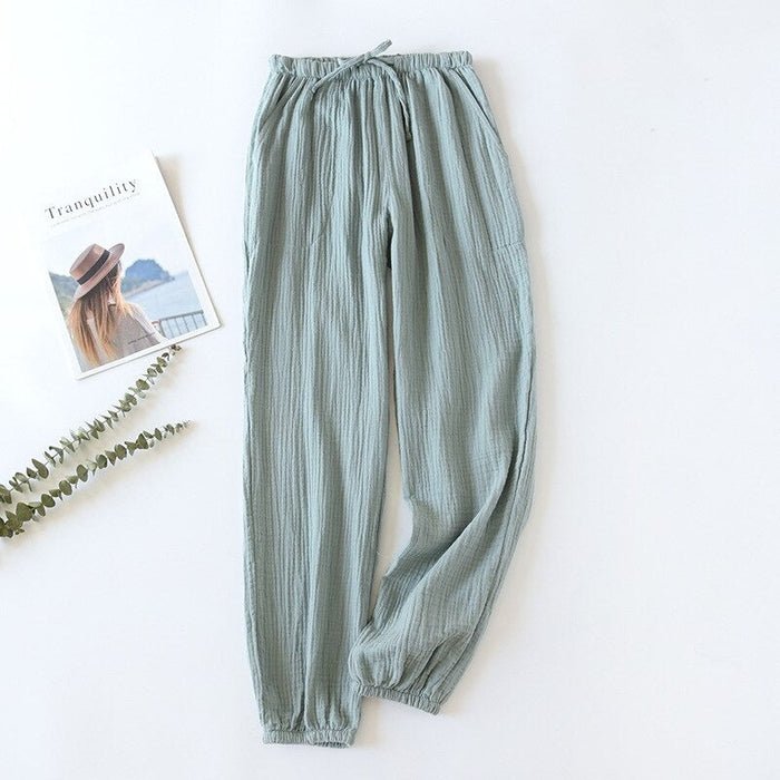 Japanese-Style Casual Tie Pants