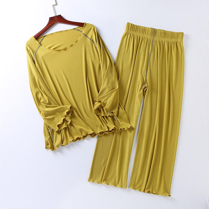 Women Seven Sleeves Nine Wide Pants