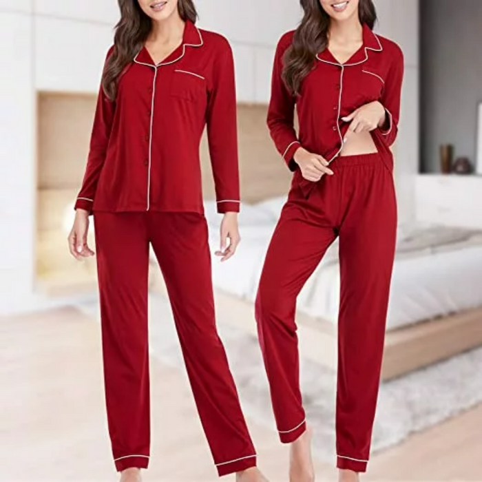 Women Classic Short Comfort Pajamas Set