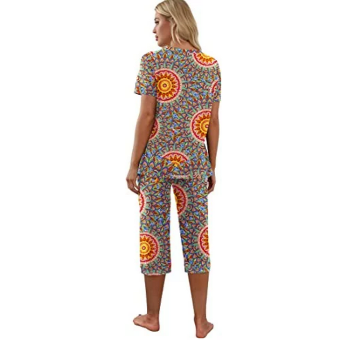 Printed Casual Pajama Set For Women