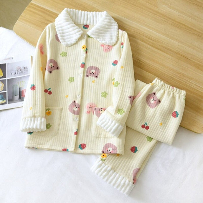 Women Elegant Floral Pajamas