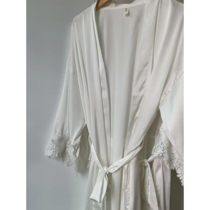 White Robe With Long Sleeve