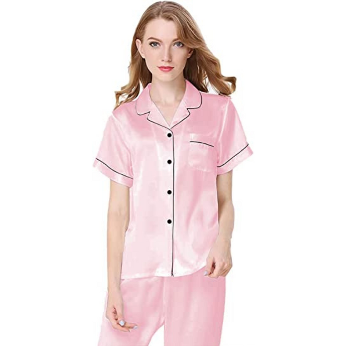 Women's Silk Satin Two-Piece Sleepwear