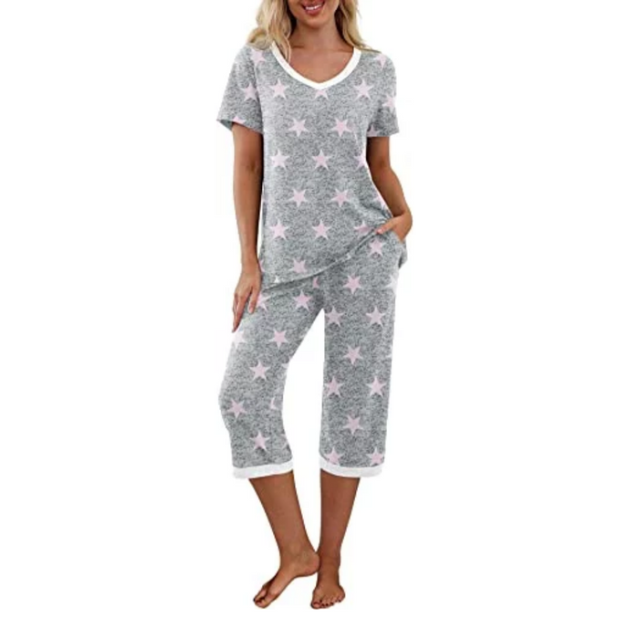 Printed Casual Pajama Set For Women