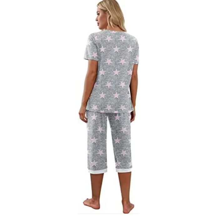 Printed Casual Pajama Set For Women