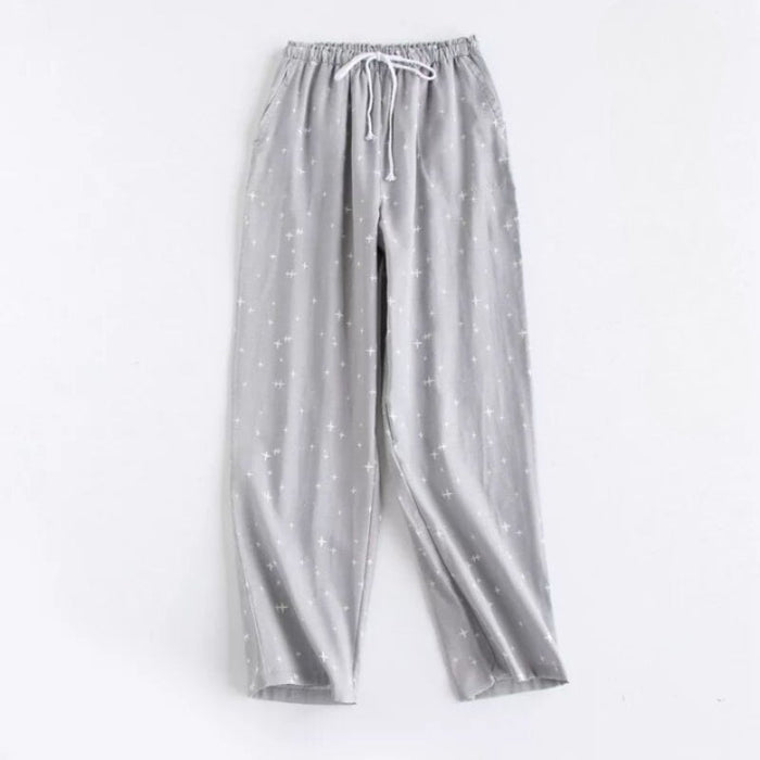 Men's Star Print Home Trousers