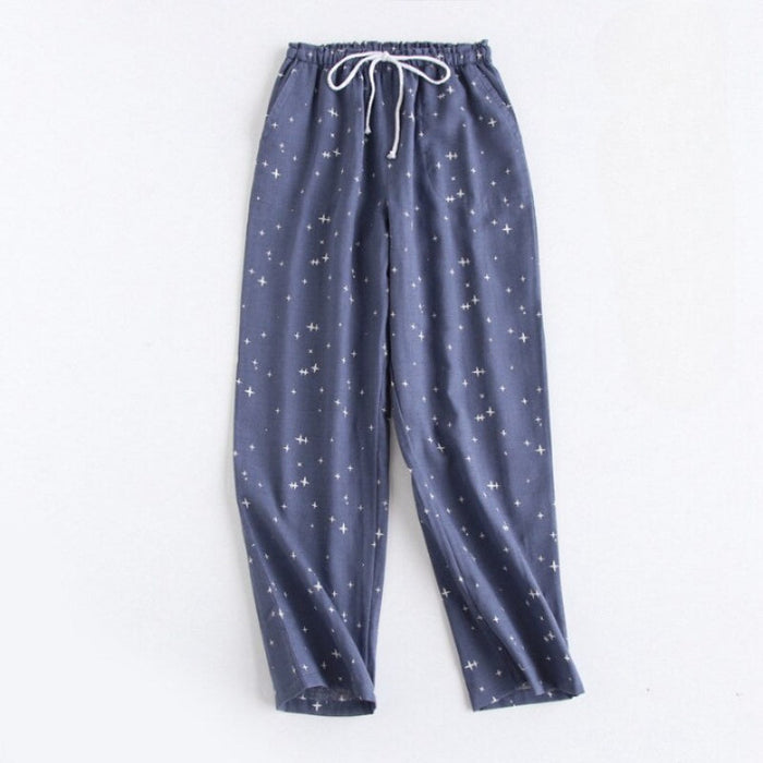 Men's Star Print Home Trousers