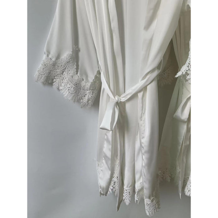 White Robe With Long Sleeve