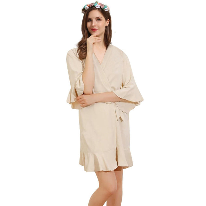 Personalized Classic Solid Robe For Women